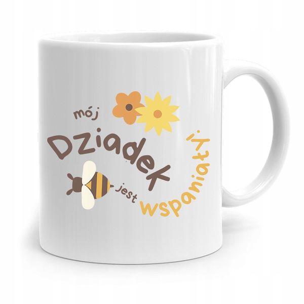 Kubek Na Dzień Dziadka Dziadek Jest Wspaniały Z Nadrukiem Ze Zdjęciem zdjęcie 1