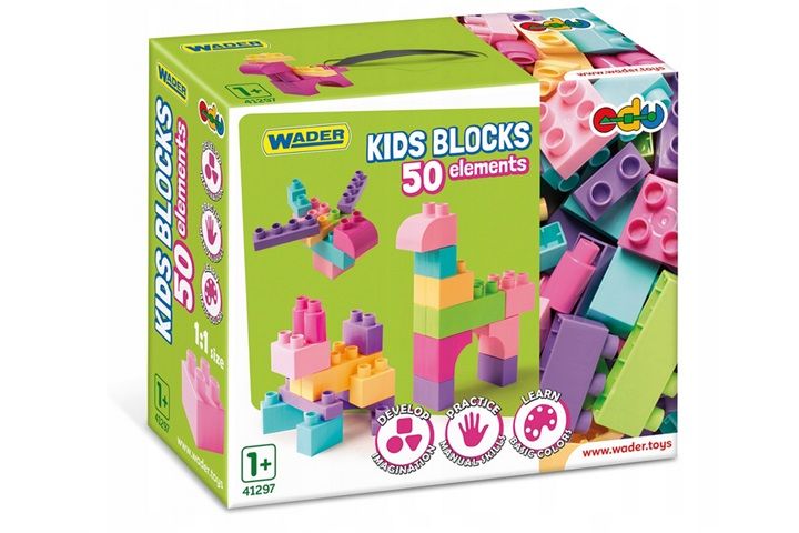 WADER Kids Blocks klocki 50el 41297 12972 zdjęcie 1