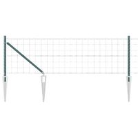 Ogrodzenie z słupkami Zielony 0.4 x 10 m Stal