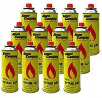 12x GAZ kartusz NABÓJ gazowy ALPEN CAMPING 400ml Kuchenka Palnik Grill