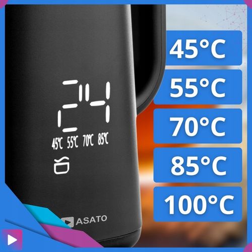 Czajnik Elektryczny z Wyświetlaczem 1,7L 1500W Regulacja Temperatury 5 tryb na Arena.pl