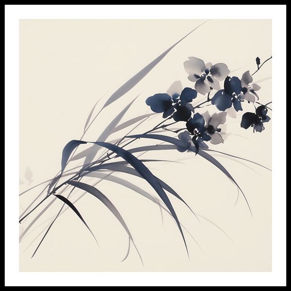 Plakat 80x80cm Orchidea w Sepii zdjęcie 3