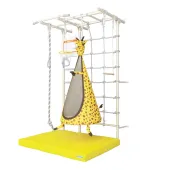 Drabinka gimnastyczna Next-5 Max 220 cm z huśtawką Żyrafa i materacem CE