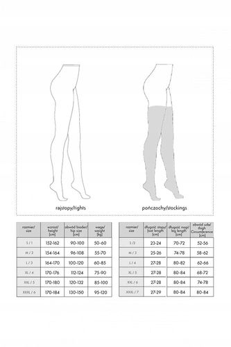Pończochy samonośne, czarne rozmiar 4 na Arena.pl