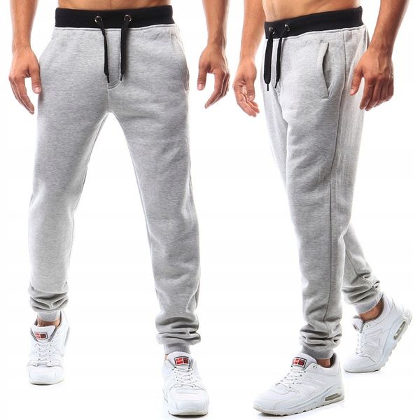 MĘSKIE SPODNIE DRESOWE JOGGERY ux2214 - L zdjęcie 1