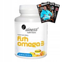 ALINESS FISH OMEGA 3 180/120mg 90k SERCE MÓZG SAMOPOCZUCIE ODPORNOŚĆ WZROK