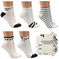 Stopki damskie bawełniane SKARPETKI PREMIUM 5PAR