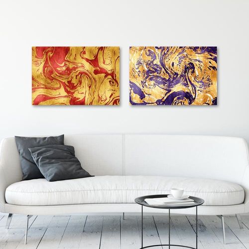 Deco Panel, Fioletowa kompozycja 60x40 na Arena.pl