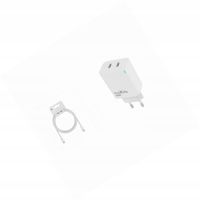 Ładowarka sieciowa GaN 45W dwa USB-C z kabelem do iPhone 15