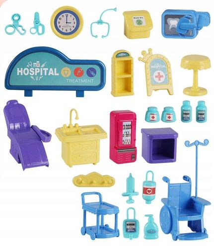 Kamper marzeń AUTO dla LALEK otwierany domek ZESTAW LEKARZ DOKTOR DENTYSTA na Arena.pl