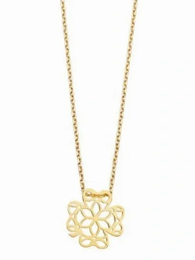 Złoty naszyjnik 333 CELEBRYTKA AŻUROWA KONICZYNKA zdjęcie 3