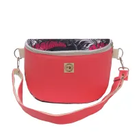 Torebka i Nerka 2w1 - Różowa i Liście Bananowca