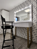 Toaletka ami 120 WHITE złote nogi. Do makijażu, makeupu, wizażu