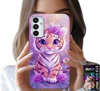 ETUI DO SAMSUNG GALAXY M23 - SŁODKI TYGRYSEK NA RÓŻOWYM TLE + SZKŁO