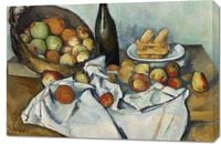 Obraz 90x60cm The Basket of Apples, Paul Cezanne Vintage do Salonu
