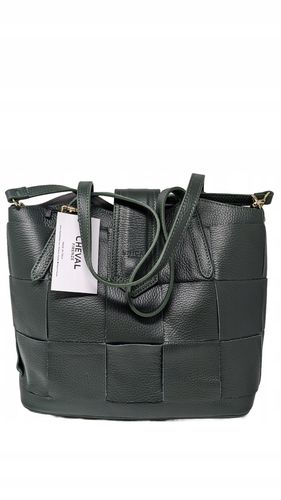 Torebka Damska Skóra Naturalna Cheval Firenze Włochy Na Ramię 31 X25 X14 Cm na Arena.pl