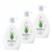 DERMOMED Mydło w płynie z pompką ALOES, pakiet 3 x 1000 ml
