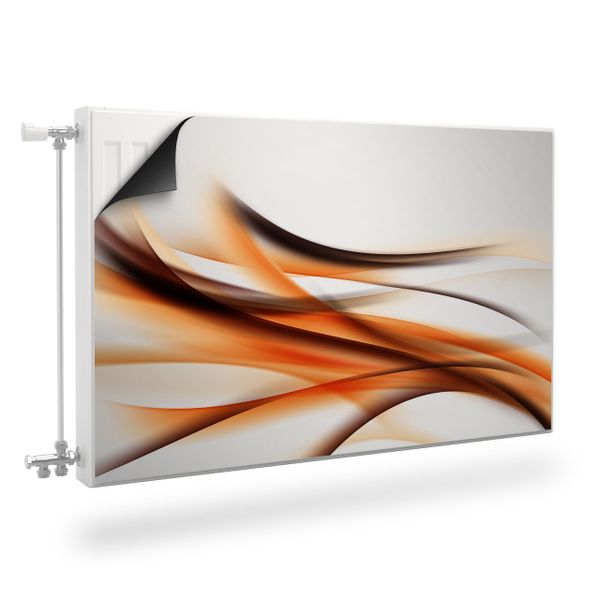 MASKOWNICA Magnetyczna Pomarańczowa Abstrakcja Fala 120cm x 60cm zdjęcie 1