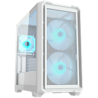 cougar mx600 mini rgb pc case, mini tower, white