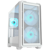 cougar mx600 mini rgb pc case, mini tower, white