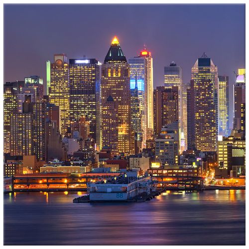 Obraz Na Płótnie 30X30 Manhattan At Night na Arena.pl