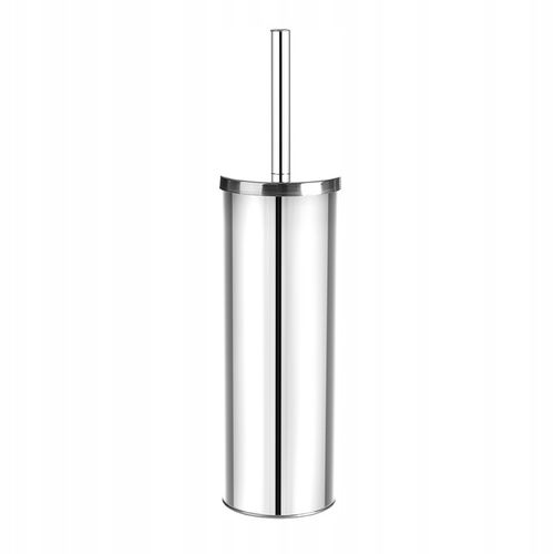 SZCZOTKA TOALETOWA WC STOJĄCA STALOWA SREBRNA antybakteryjna CHROM ZAMYKANA na Arena.pl