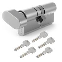 WKŁADKA DRZWIOWA Z GAŁKĄ GERDA EVO NIKIEL 35G/30