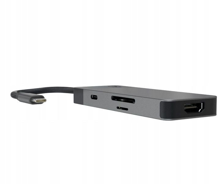 Adapter HUB GC Connect 7w1 USB-C 3xUSB HDMI PD 85W zdjęcie 4