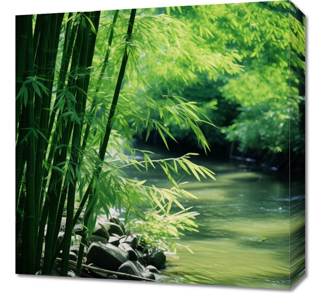 Obraz 50x50cm Spokój Bambusów zdjęcie 1