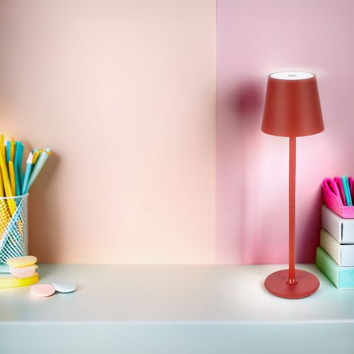 lampa led stołowa 38,5 cm bezprzewodowa 3 tryby dotykowa lampka nocna usb-c na Arena.pl