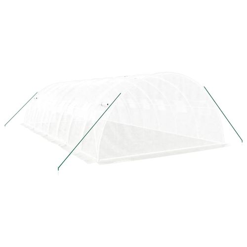 Szklarnia ze stalową ramą, biała, 32 m², 8x4x2 m na Arena.pl