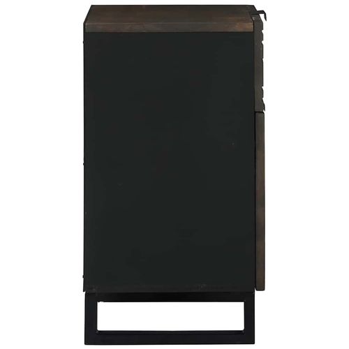 Szafka Nocna orzech włoski 50 x 33 x 60 cm lite drewno mango na Arena.pl