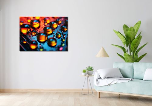 Obraz 100x70cm Krople Bliskiej Wody na Arena.pl