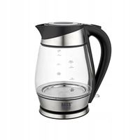 CZAJNIK ELEKTRYCZNY SZKLANY LED REGULACJA TEMPERATURY 1,7L 2200W