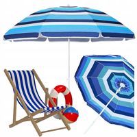 DUŻY PARASOL PLAŻOWY BALKONOWY OGRODOWY ŁAMANY NA PLAŻĘ 200cm DO OGRODU