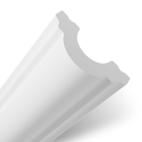 LISTWA ŚCIENNA DEKORACYJNA NAŚCIENNA SZTUKATERIA TWARDA BIAŁA dł. 2m