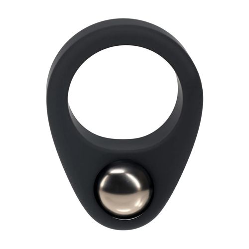 liquid silicone single weighted ball cockring - black na Arena.pl