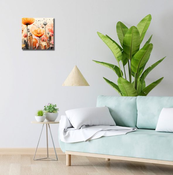 Obraz 30x30cm Taneczne Maki zdjęcie 2