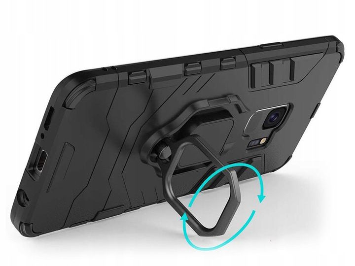 Spacecase X-Ring Galaxy S9 Czarny zdjęcie 3