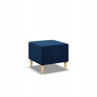 PUFA BLANK GRANATOWY NIEBIESKI 50x50 Podnóżek PUF KRONOS VELVET