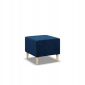PUFA BLANK GRANATOWY NIEBIESKI 50x50 Podnóżek PUF KRONOS VELVET