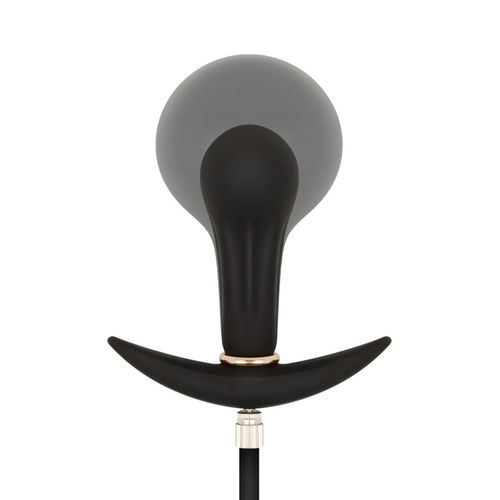 anal collection - inflatable butt plug with pump 8 cm - black na Arena.pl