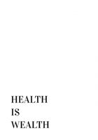 Plakat 70x100cm Z Napisami Nowoczesny Cytat Health Is Wealth