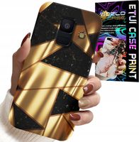 ETUI DO SAMSUNG A6 2018 - ZŁOTE ELEGANCKIE WZORY + FOLIA HYDRO