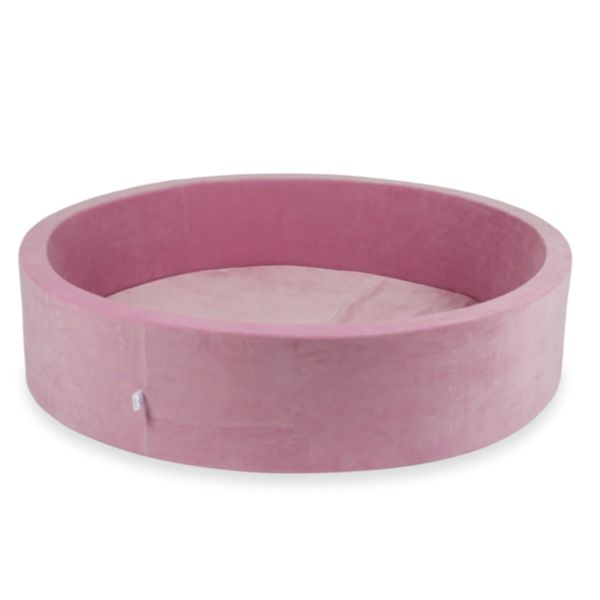 Suchy basen 130x30cm Velvet Soft Różowy bez piłek zdjęcie 1