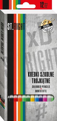 Kredki 12Kol. 18Cm Pudełko St. Right 3317 na Arena.pl