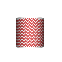 Abażur EKO - Czerwony zygzak