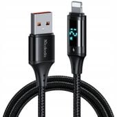 mcdodo kabel z wyświetlaczem usb lightning 36w 1m do iphone x 11 12 13 14