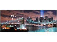 100X40CM ZEGAR PANORAMA MANHATTANU OBRAZ
