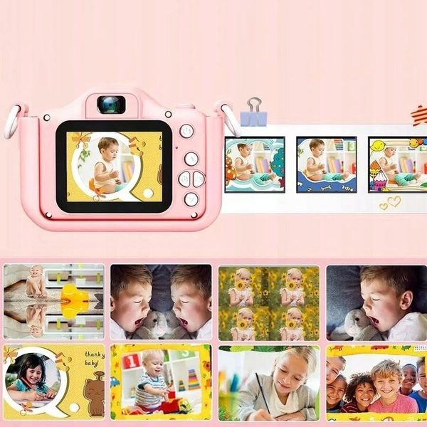 Aparat cyfrowy fotograficzny dla dzieci KOTEK gry prezent zabawa kamera zdjęcie 7